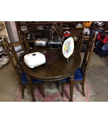 SOLD - Vintage Dining Set with 5 Chairs